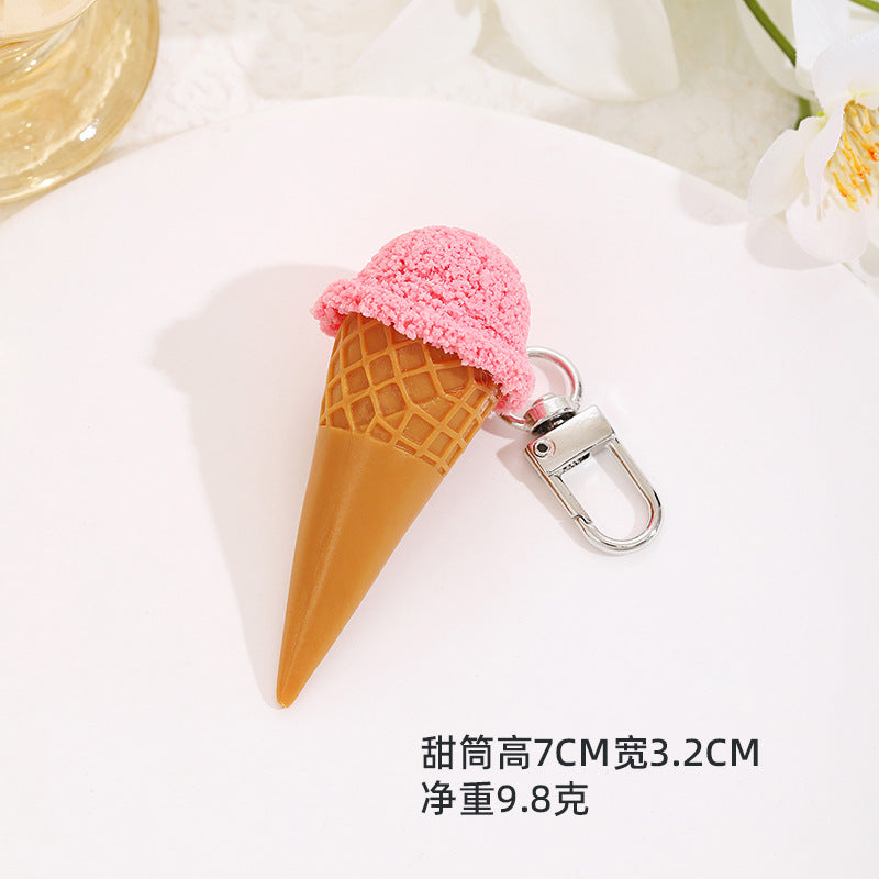 Wholesale Creative ice cream keychains