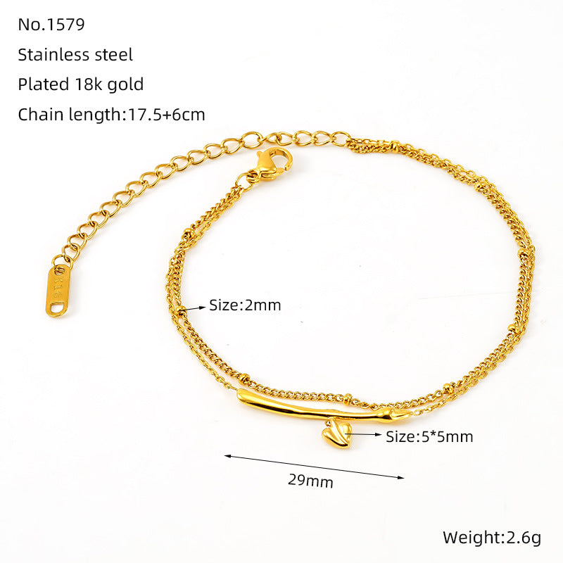 Wholesale  18K titanium steel non-fading bracelet