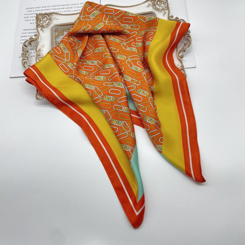 Wholesale multi-color  Silk f 70* 70cm Large Square  Scarf