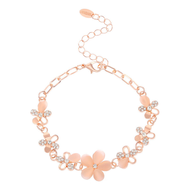 Wholesale Butterfly Flower Zirconia Bracelet