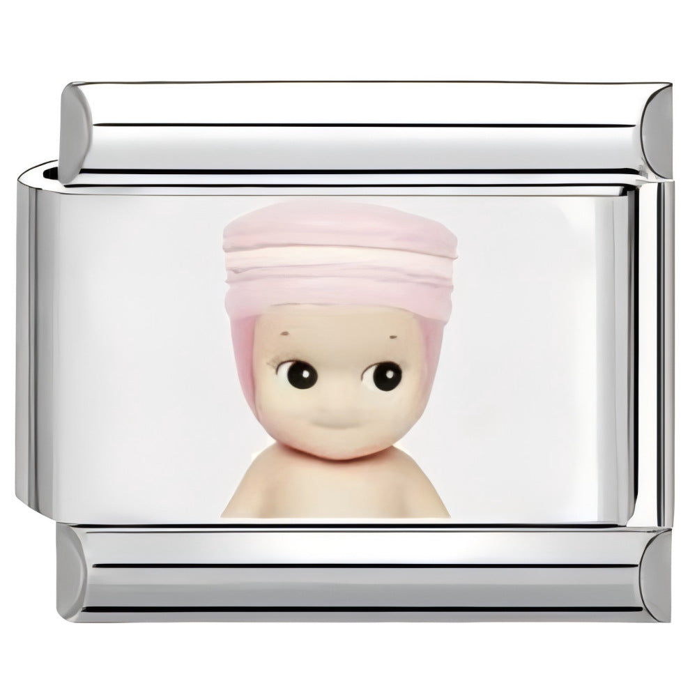 Wholesale 10pcs Italian Charm Bracelet 9mm DIY Splicing Cartoon Cute Sunshine Angel Stainless Steel Composable Bracelet