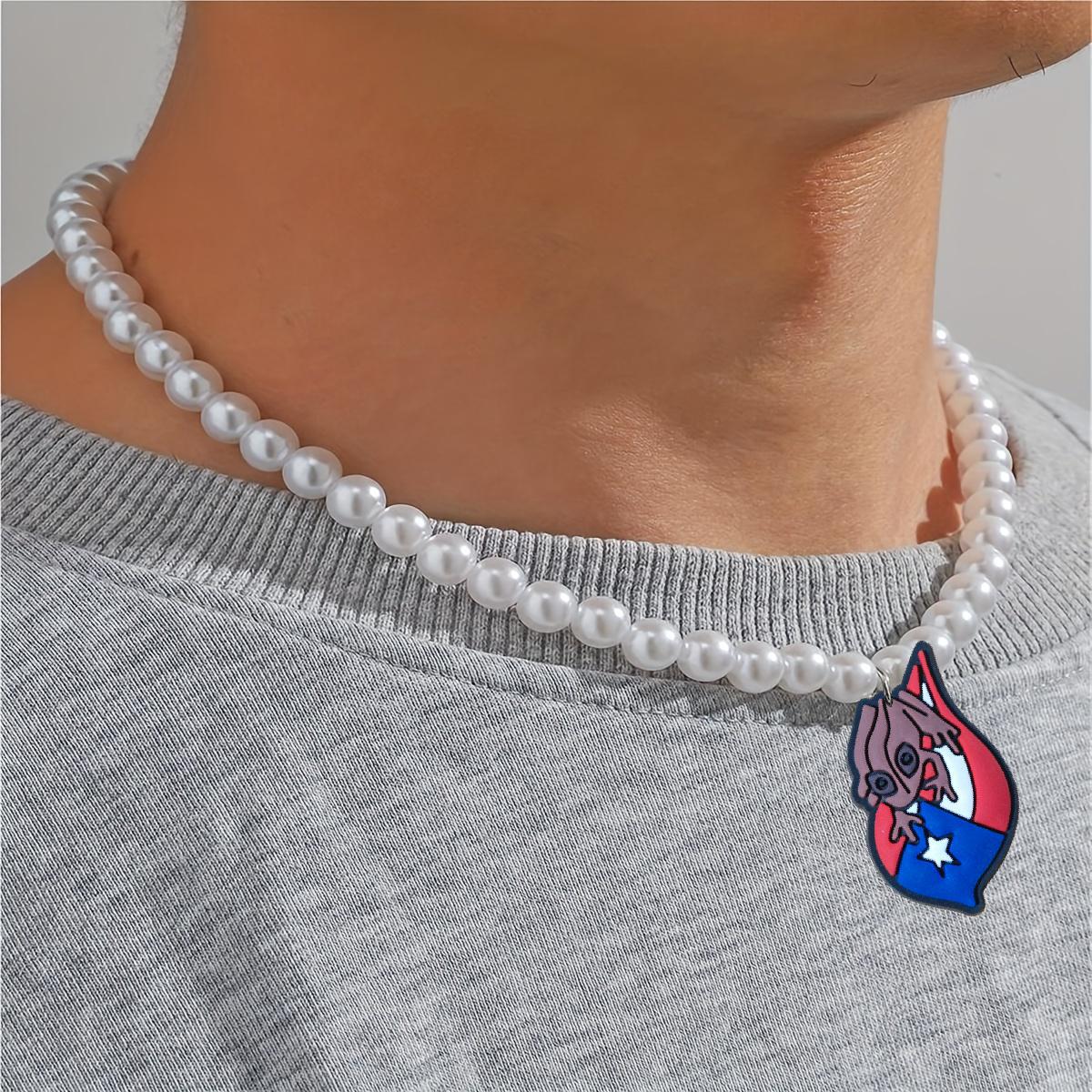 Wholesale American Independence Day Series Pearl Necklace