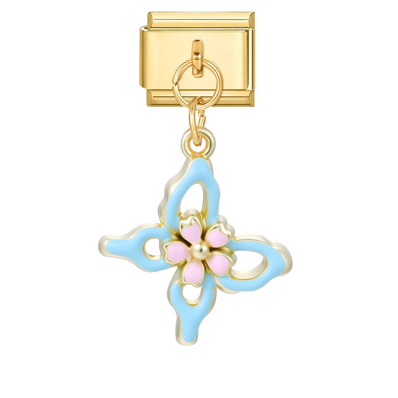 Wholesale Italian Charm Bracelet 9mm DIY Splicing Creative Pendant Stainless Steel Composable Bracelet