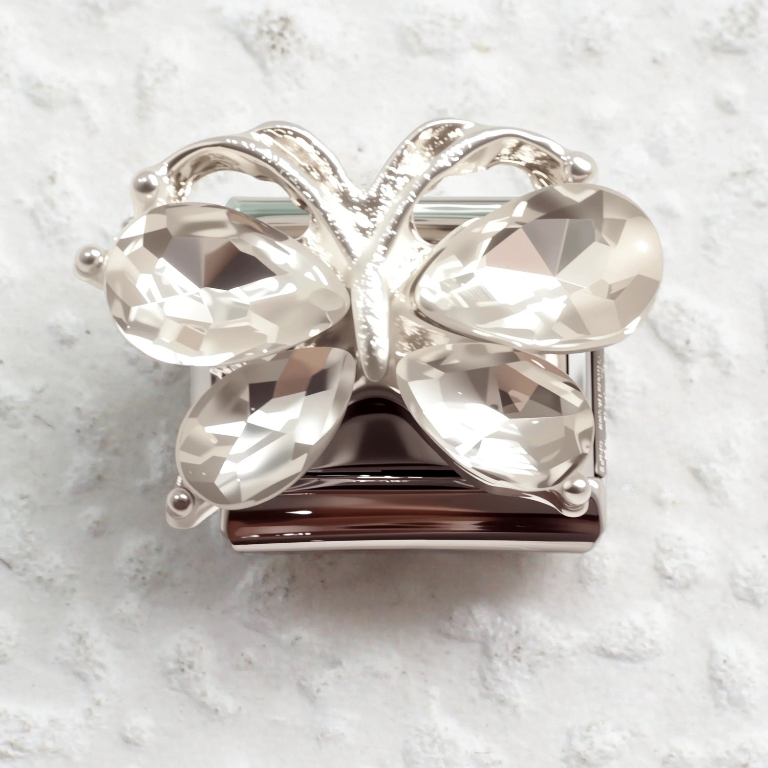 Wholesale Butterfly Flower Italian Charm Bracelet Stainless Steel Fashion Accessory Gift