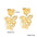 Wholesale 18K Gold Earrings  Elegant Butterfly Stainless Steel  Light Luxury  Earrings