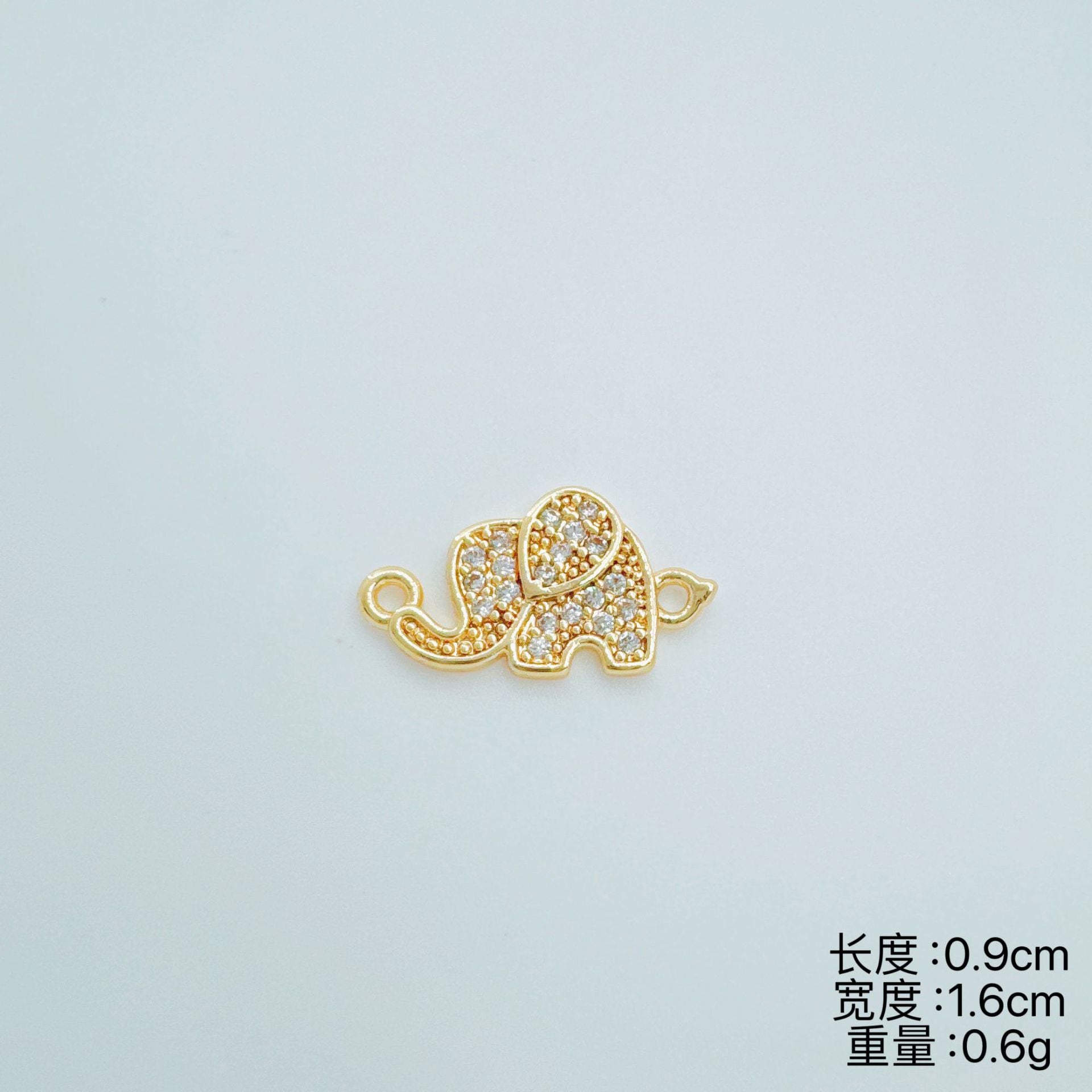 Wholesale Copper Electroplated Simple Elephant Pendant Necklace Fashion Jewelry Accessory