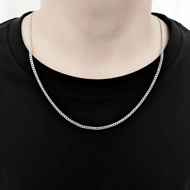 Wholesale Stylish Men S Hip Hop Cuban Necklace Titanium Steel Jewelry Accessory