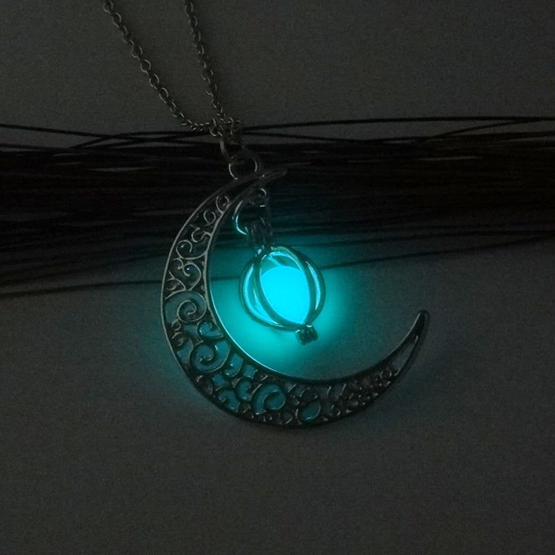 Wholesale Luminous Hollow Halloween Alloy Necklaces ACC-NE-NuoM001