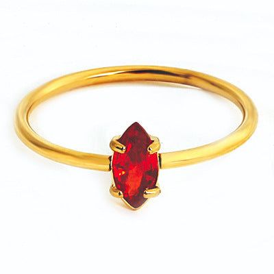 Wholesale 2PCS Steel-titanium colored zircon ring