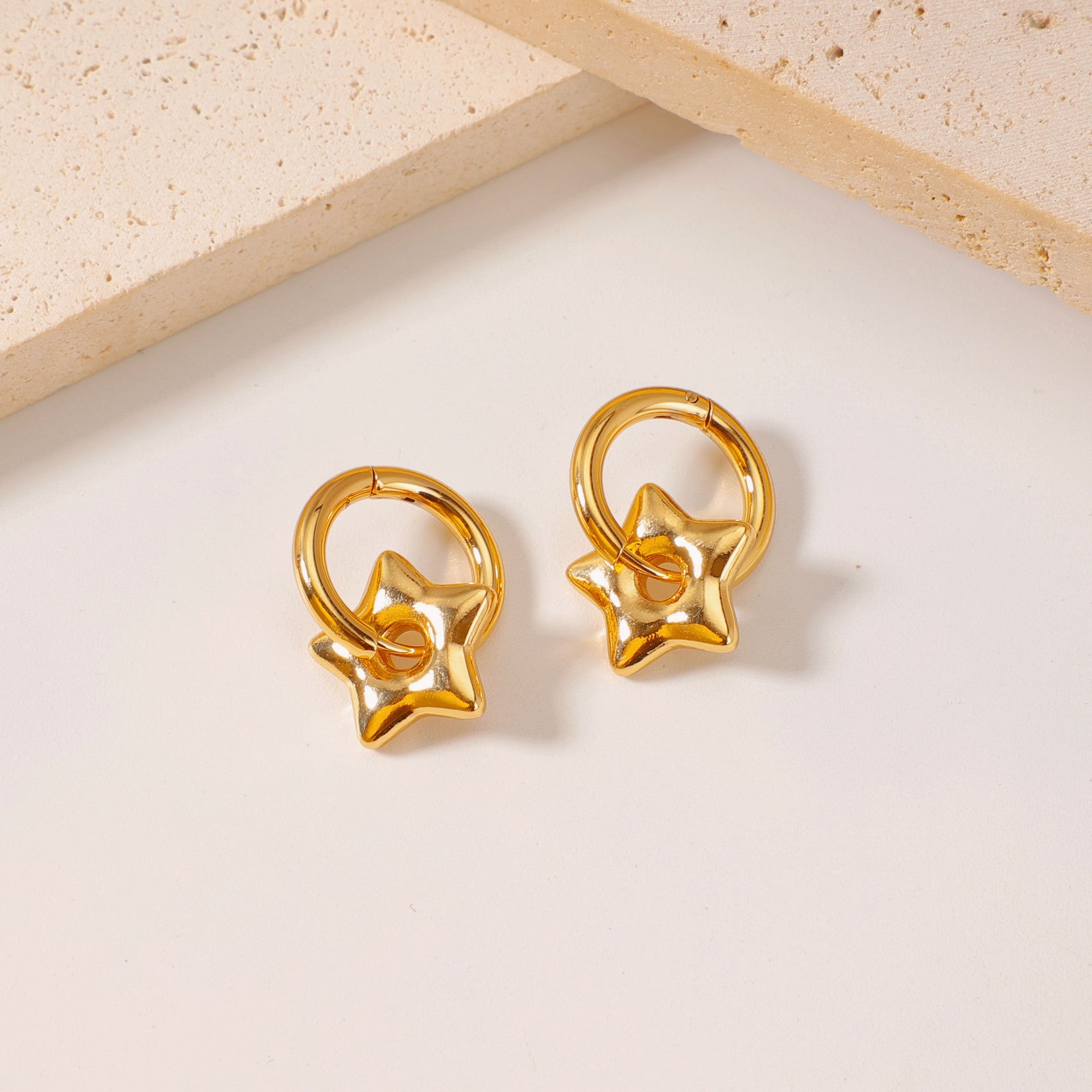 Wholesale Stainless Steel Titanium Steel Gold Light Luxury Earrings