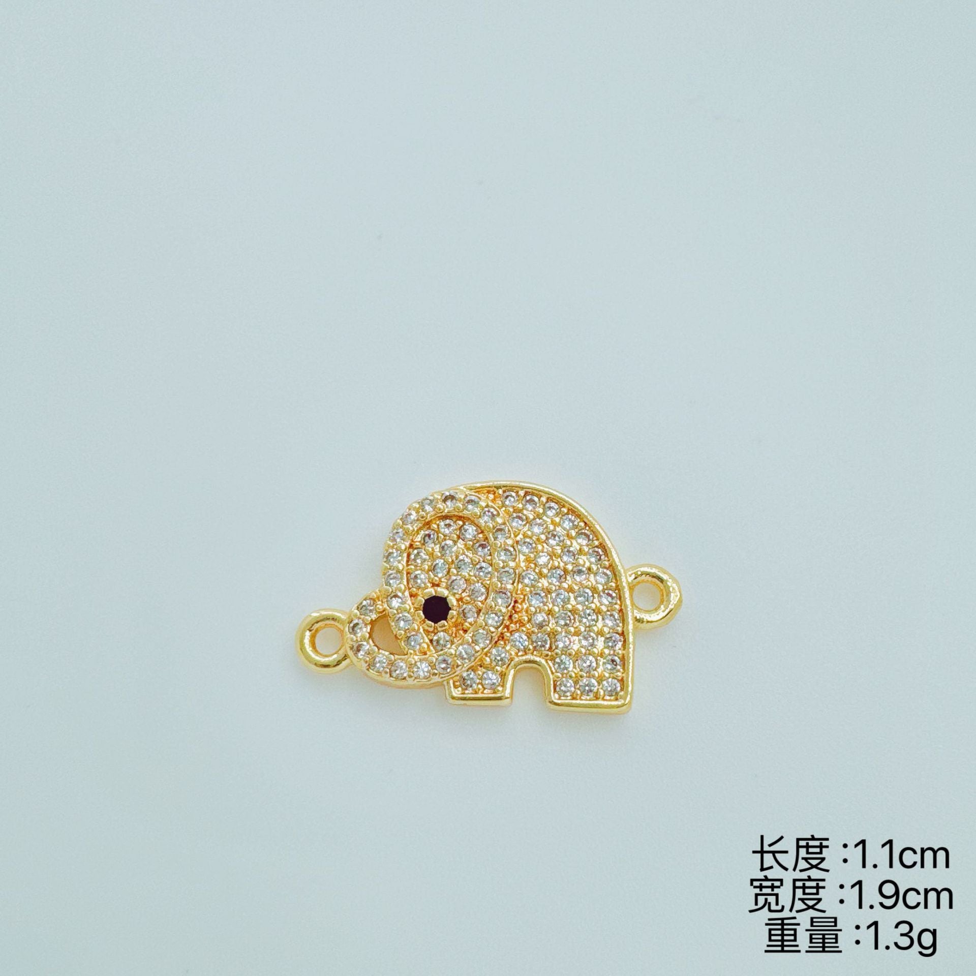 Wholesale Copper Electroplated Simple Elephant Pendant Necklace Fashion Jewelry Accessory