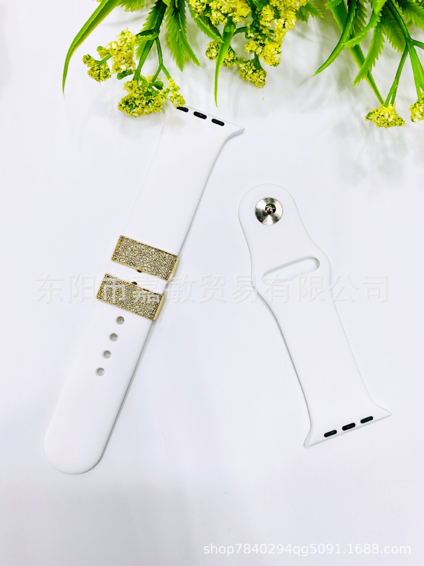 Wholesale New Style 110-Piece Wide Decorative Studs with Rhinestones Suitable for Silicone Watch Strap Decoration Rings,  in Stock with Discount and Direct Shipping
