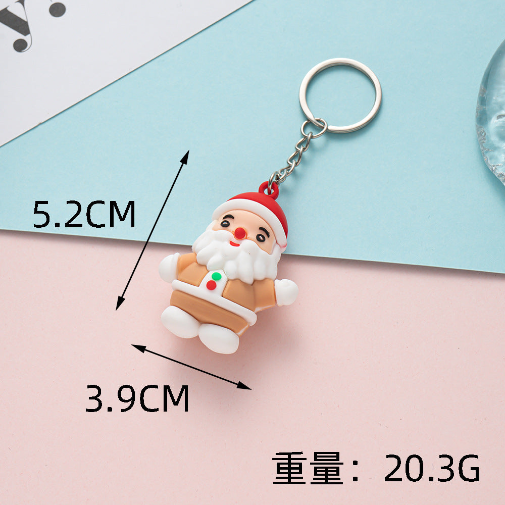 Wholesale Christmas keychain cute Christmas pendant Keychains