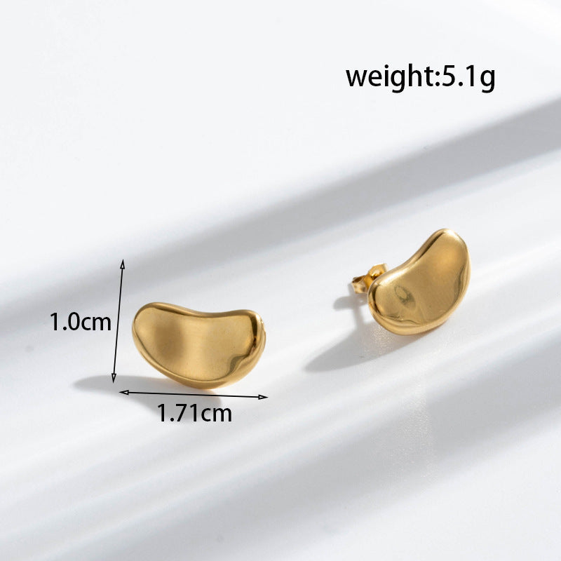 Wholesale titanium steel fashion high sense retro earrings