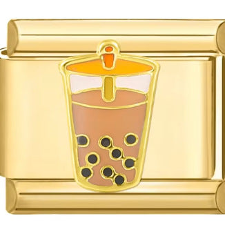 Wholesale Italian Charm Bracelet 9mm DIY Splicing Gold Plated Smiley Dolphin Stainless Steel Composable Bracelet