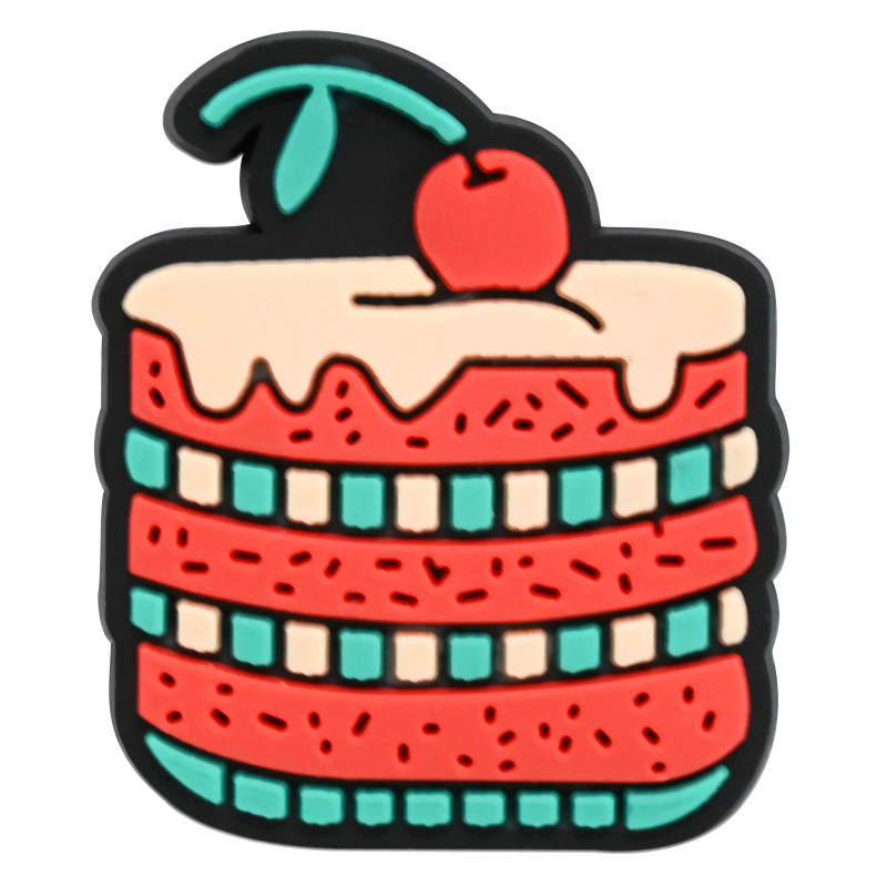 Wholesale Random 100pcs Cartoon PVC Soft Rubber Shoe Buckle Decoration ACC-SC-RYY070