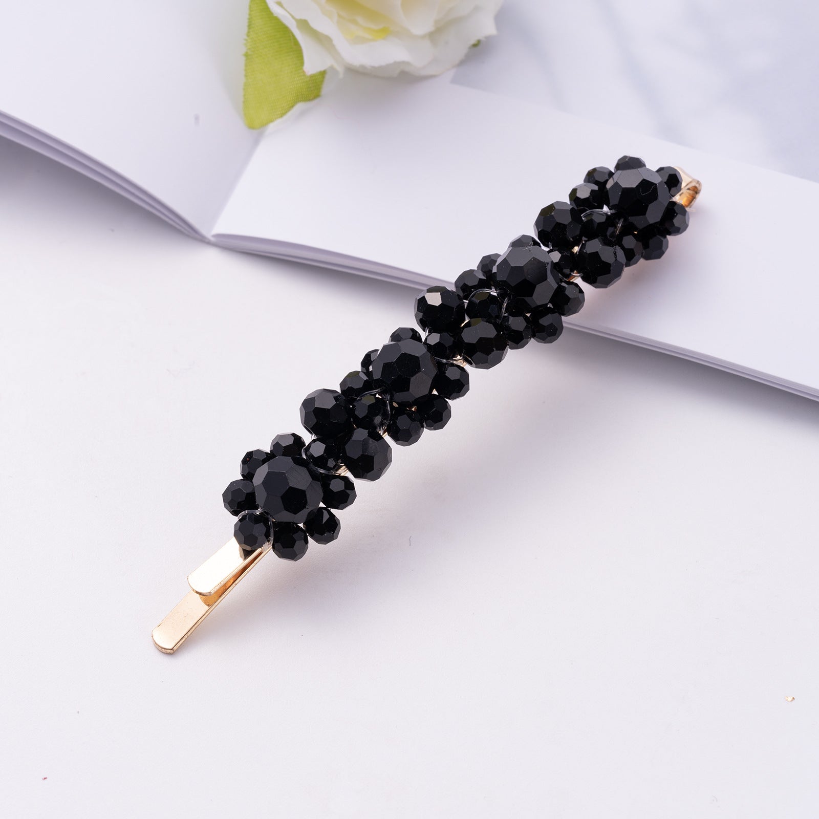 Wholesale Crystal Three Flower Hair Clip Korean Minimalist Women S Fashion Accessory