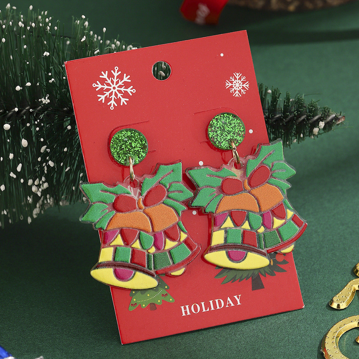 Wholesale Christmas bell earrings
