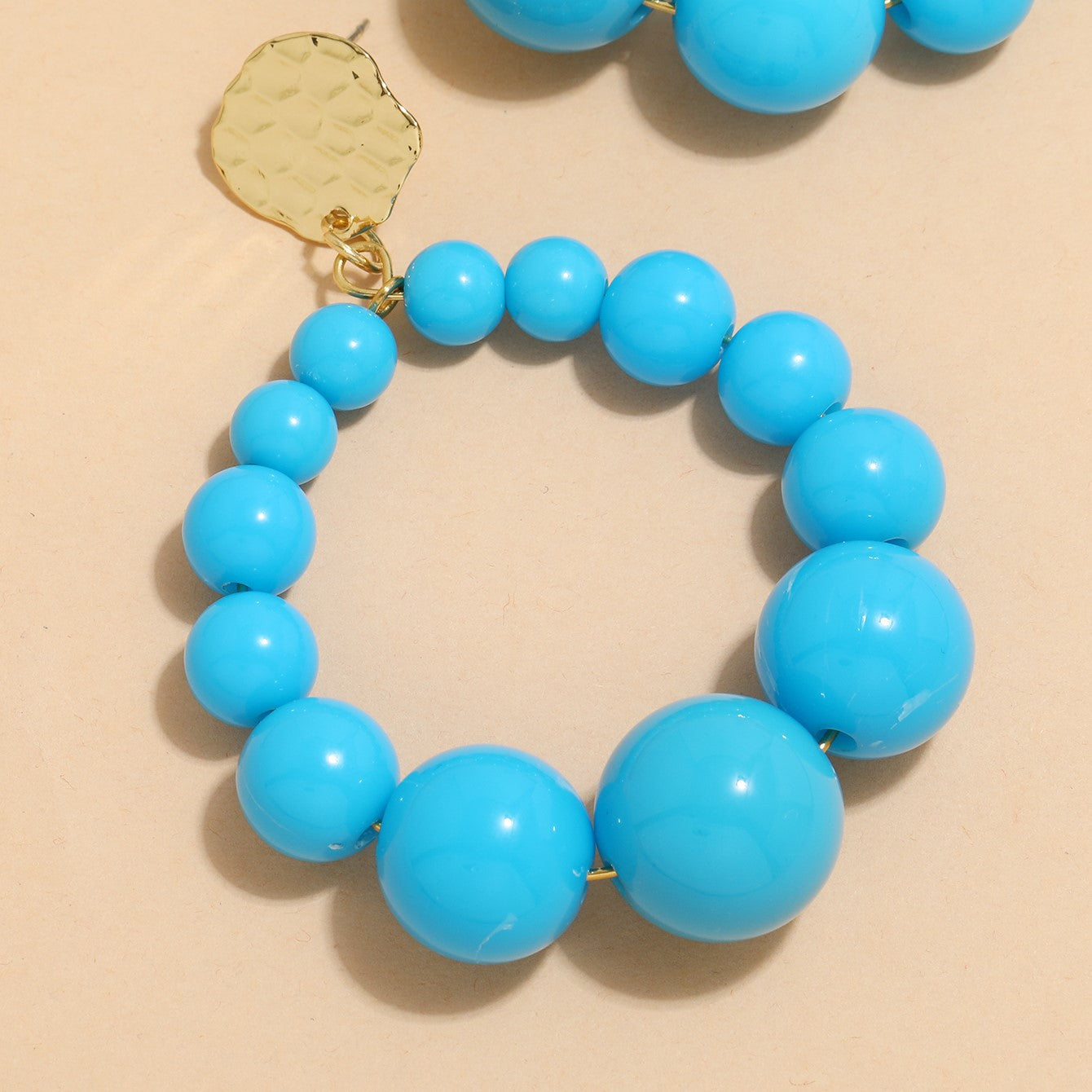 Wholesale Exaggerated Round Bead Earrings Bohemian Earrings ACC-ES-Qunq005