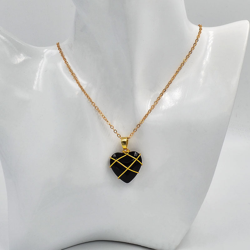 Wholesale Love Necklace Crystal Clavicle Necklace ACC-NE-TuCai004