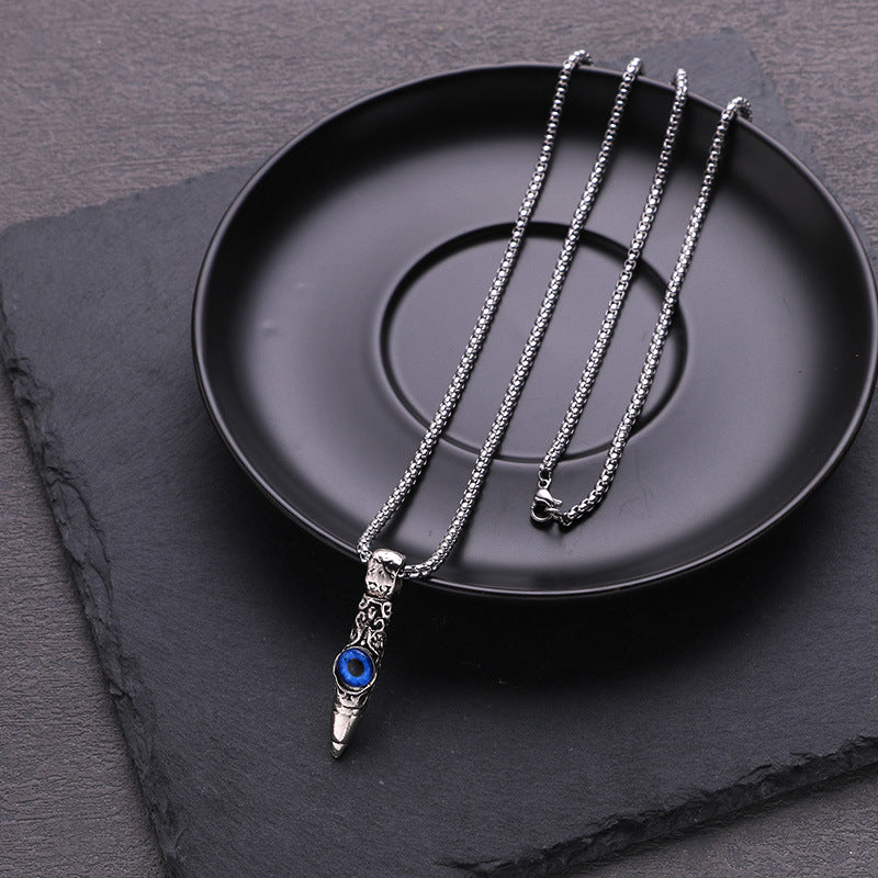 Wholesale Stainless steel Devil's Eye Pendant Necklace