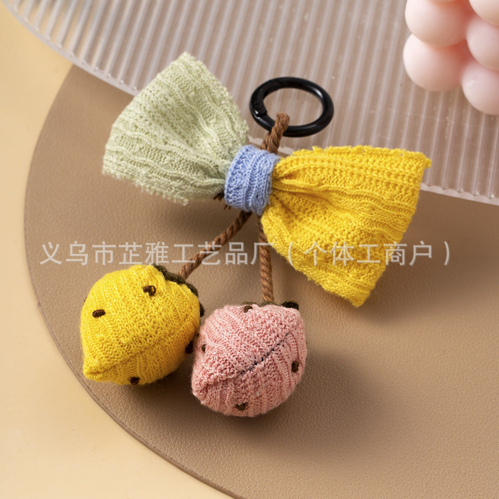 Wholesale Handmade Mori Cartoon Cherry Brooch Keychains
