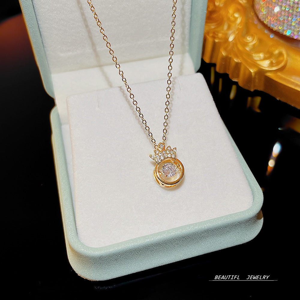 Wholesale Micropaved Zirconia Clavicle Chain Titanium Steel Necklaces Choker Necklace ACC-NE-Xiyue005