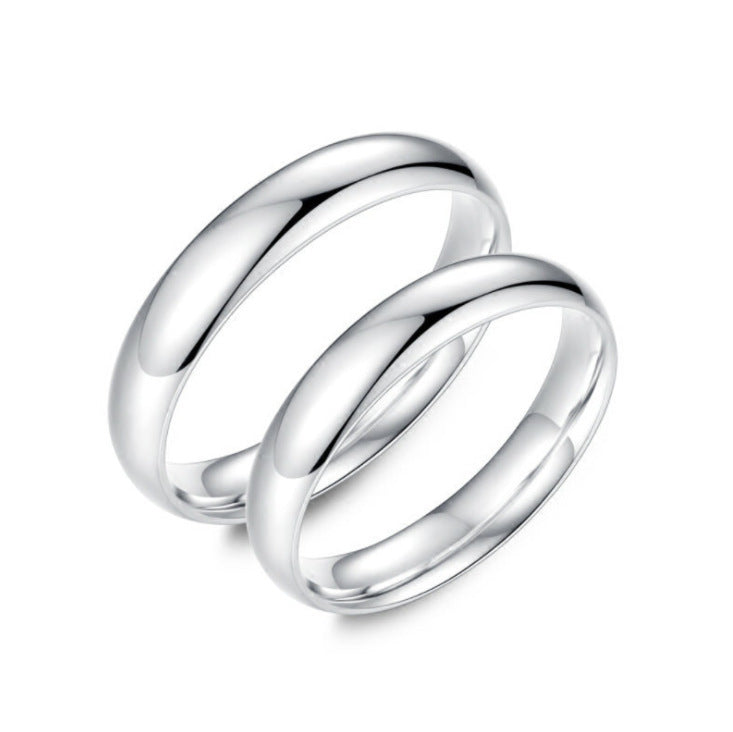 Wholesale Couple' s silver-plated open ring