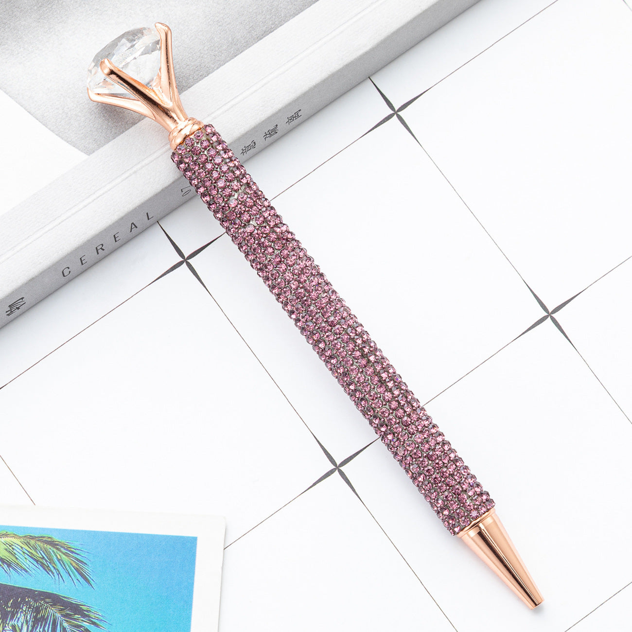 Wholesale Large diamond ballpoint pen  crystal diamond pen