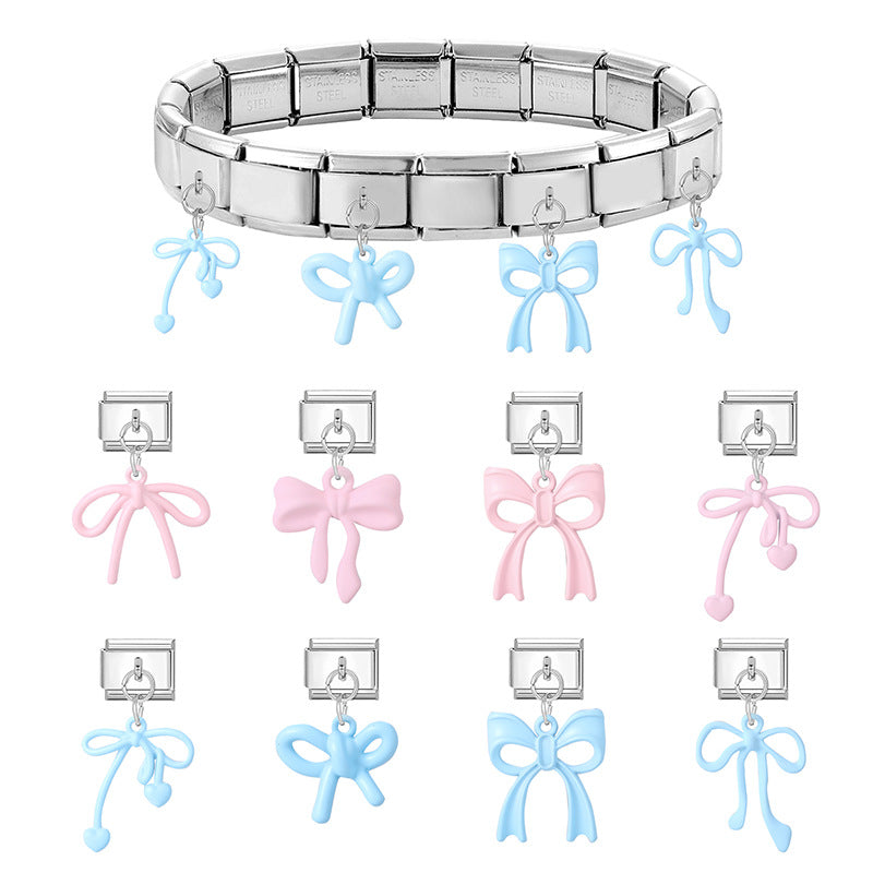 Wholesale 9mm Italian Charm Starter Bracelets DIY Pendant Stainless Steel Composable Bracelet