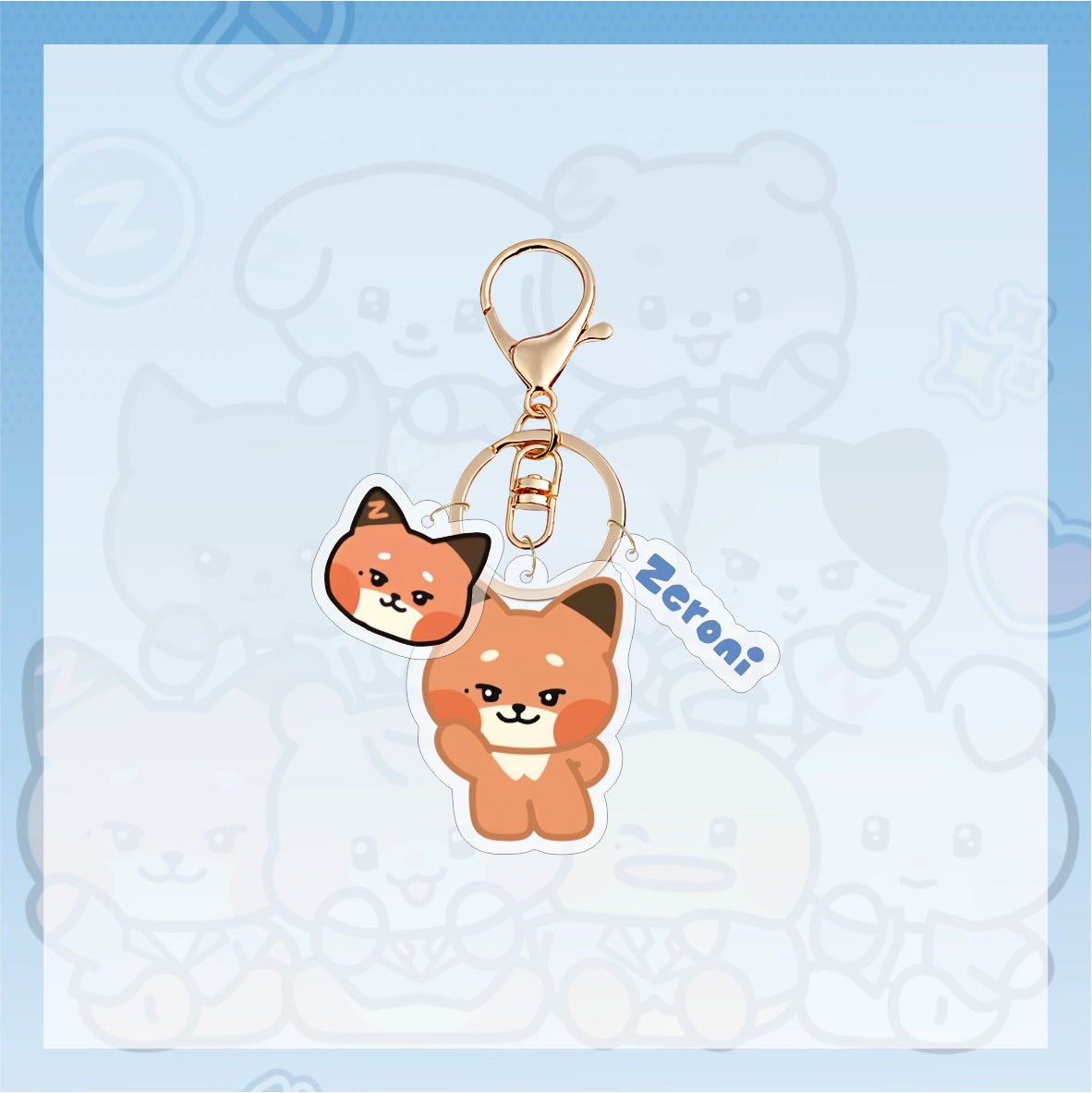 Wholesale Cute cartoon acrylic keychain