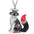 Wholesale Enamel oil drop pendant colorful fox necklace