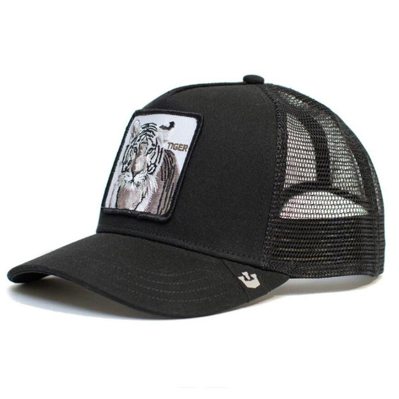 Wholesale Cartoon Animal Sun Protection Mesh Embroidery Hat Baseball Cap ACC-HT-JingKun007