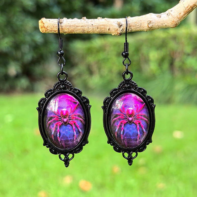 Wholesale Popular Halloween Earrings Retro Dark Series Spider Style Creative Earrings