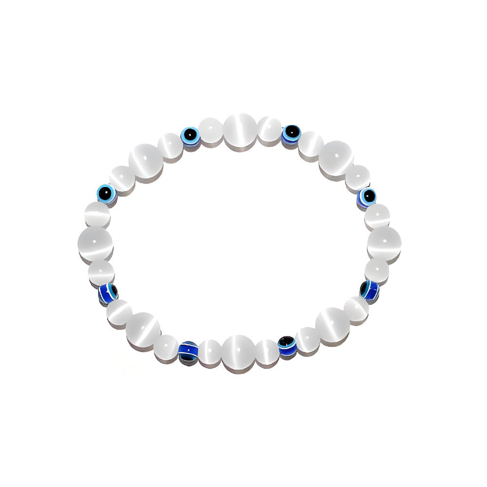 Wholesale Colorful Cat' s Eye Evil Eye Bracelet Fashion Jewelry Accessory Gift for Couples