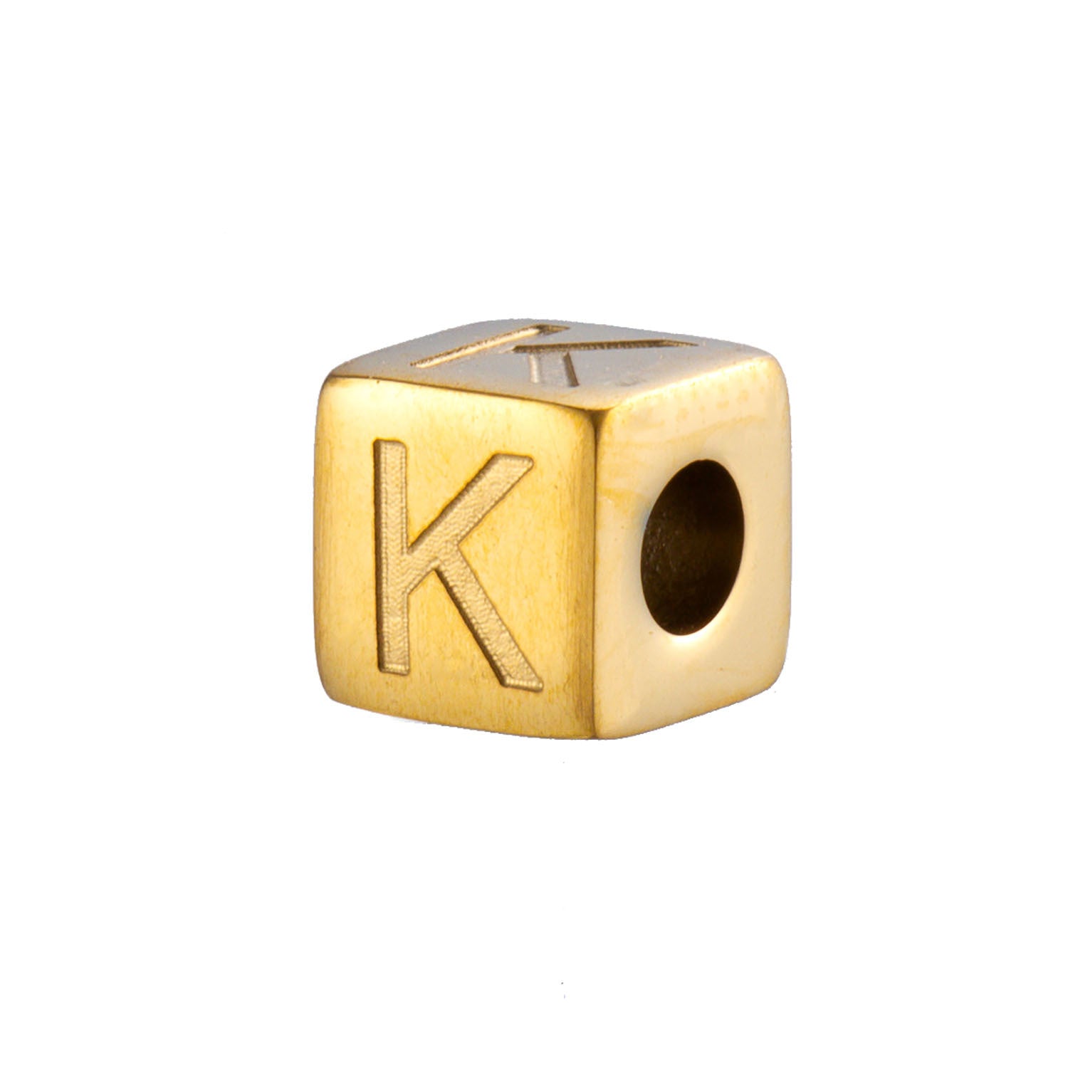 Wholesale 26 English Alphabet Accessories Geometric Stainless Steel Gold Sugar Jewelry Accessories