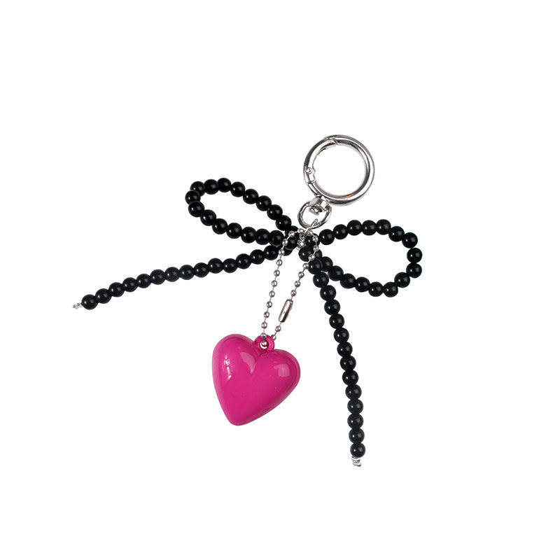 Wholesale Multicolor Resin Creative Love Handmade Beaded Keychain