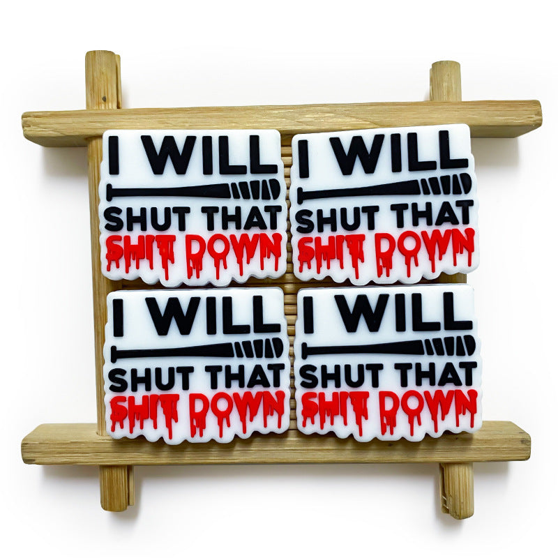 Wholesale 10pcs Baseball Silicone Focal Beads DIY Beaded Pen Accessories ACC-BDS-WDX202