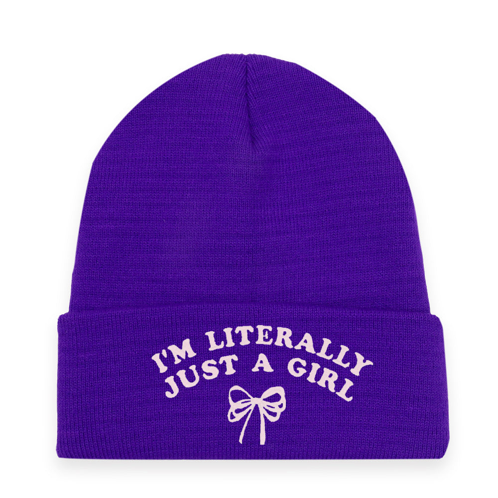 Wholesale Letter Bow Knitted Hat Warm Embroidered Wool Hat ACC-HT-HaiPu037