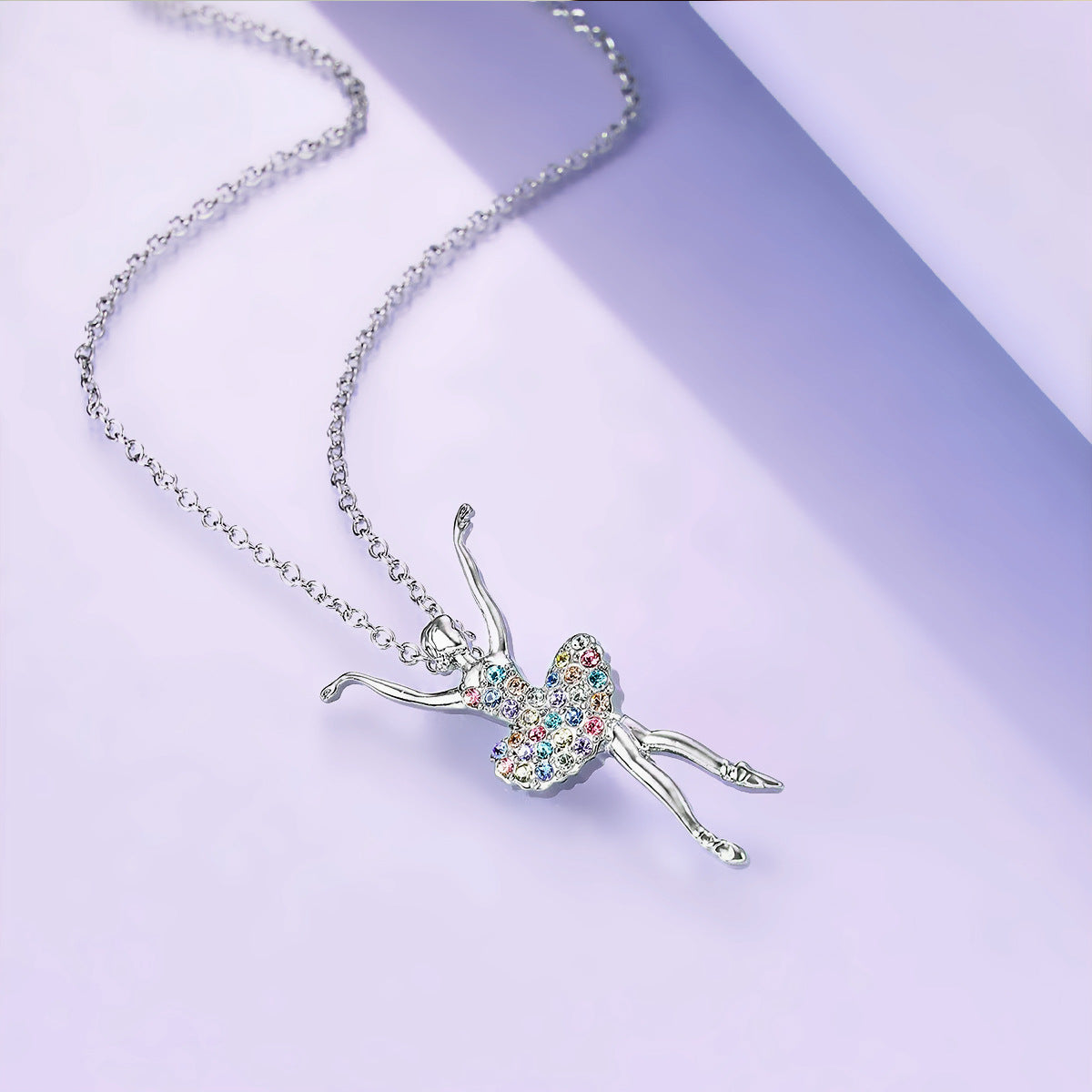 Wholesale ballet girl pendant necklace