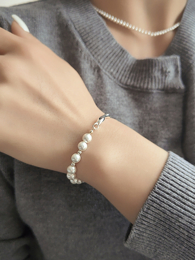 Wholesale Light Luxury Pearl Bracelet Niche Design Exquisite Cold Style ACC-BT-Mengx001