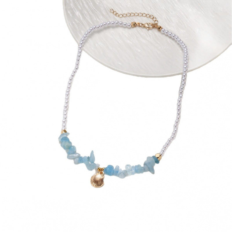 Wholesale  shell fashion pendant clavicle chain summer  necklace