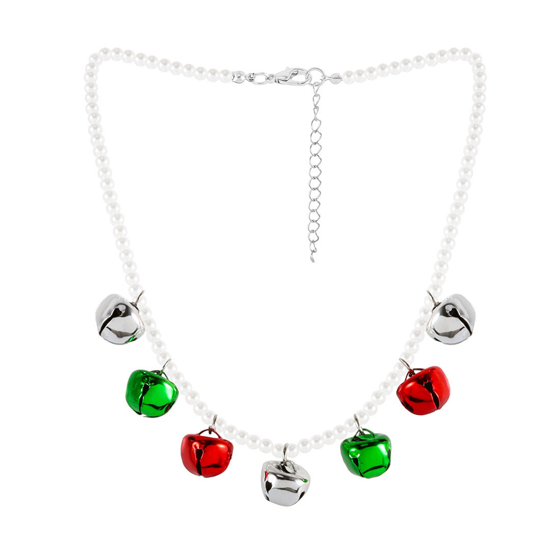 Wholesale Christmas Necklace  Chain Red Green White Beaded Necklaces