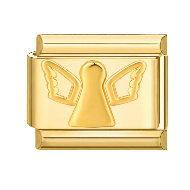 Wholesale 9mm Italian Charm Starter Bracelets DIY square Single Section Creative Stainless Steel Composable Bracelet