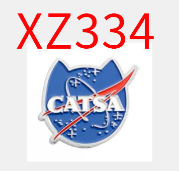 Wholesale Cartoon creative Blue Cat Planet metal pin dripping oil alloy brooch