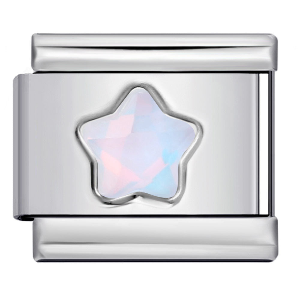 Wholesale 9mm Italian Charm Starter Bracelets DIY square Single Section Creative Stainless Steel Composable Bracelet