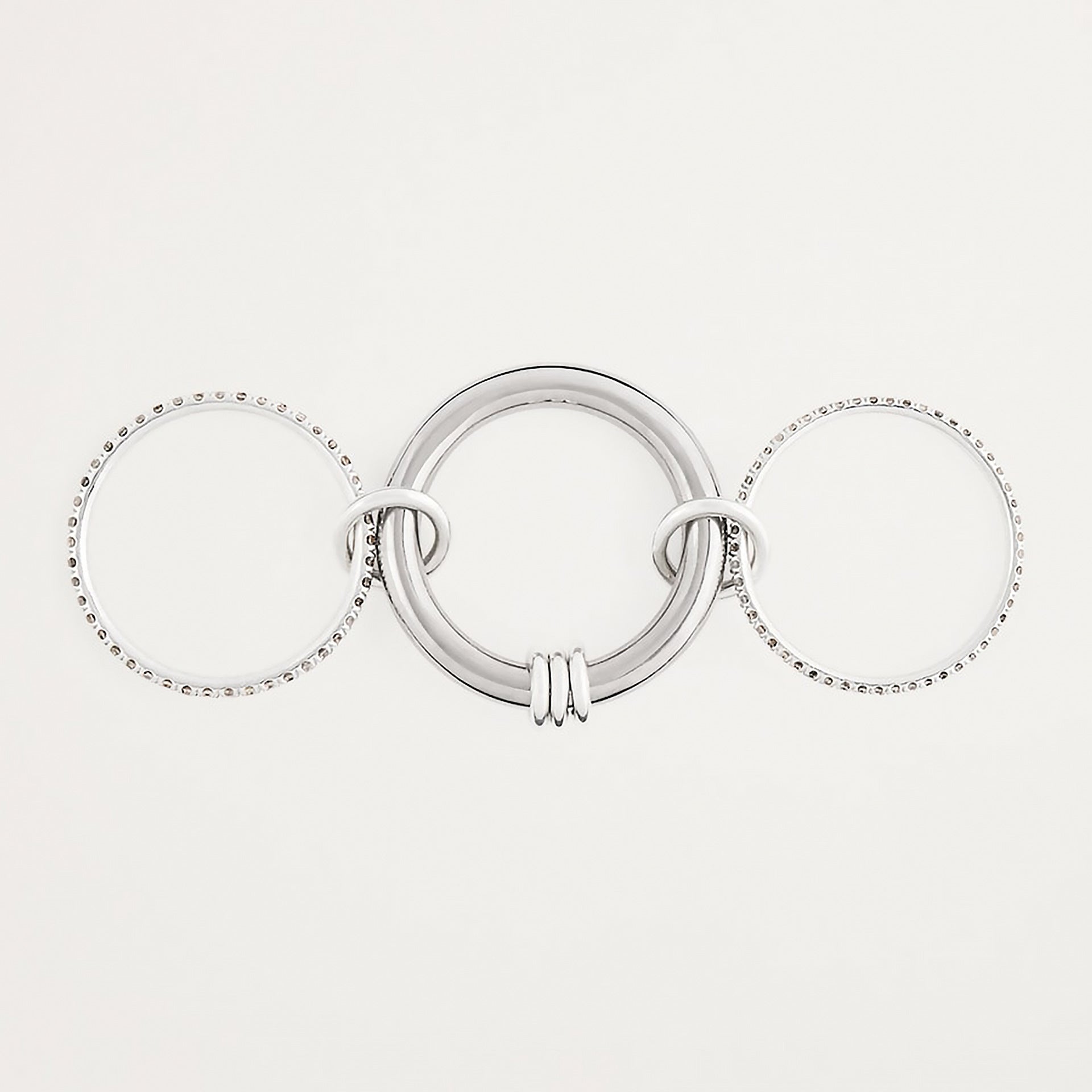 Wholesale Double Row  Stackable Triple Ring