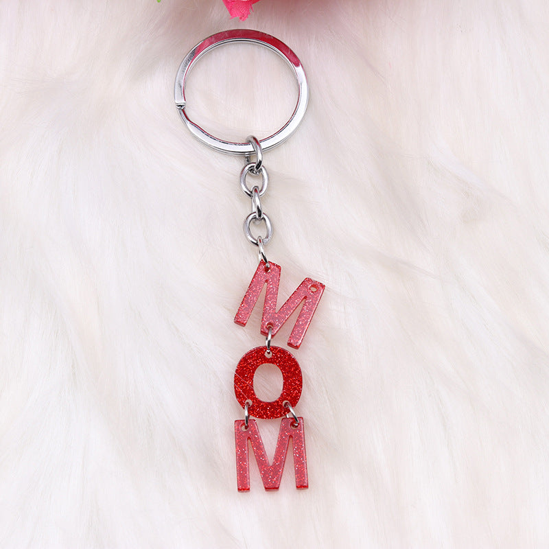 Wholesale Mother's Day Gift MOM Acrylic Keychain ACC-KC-DA009