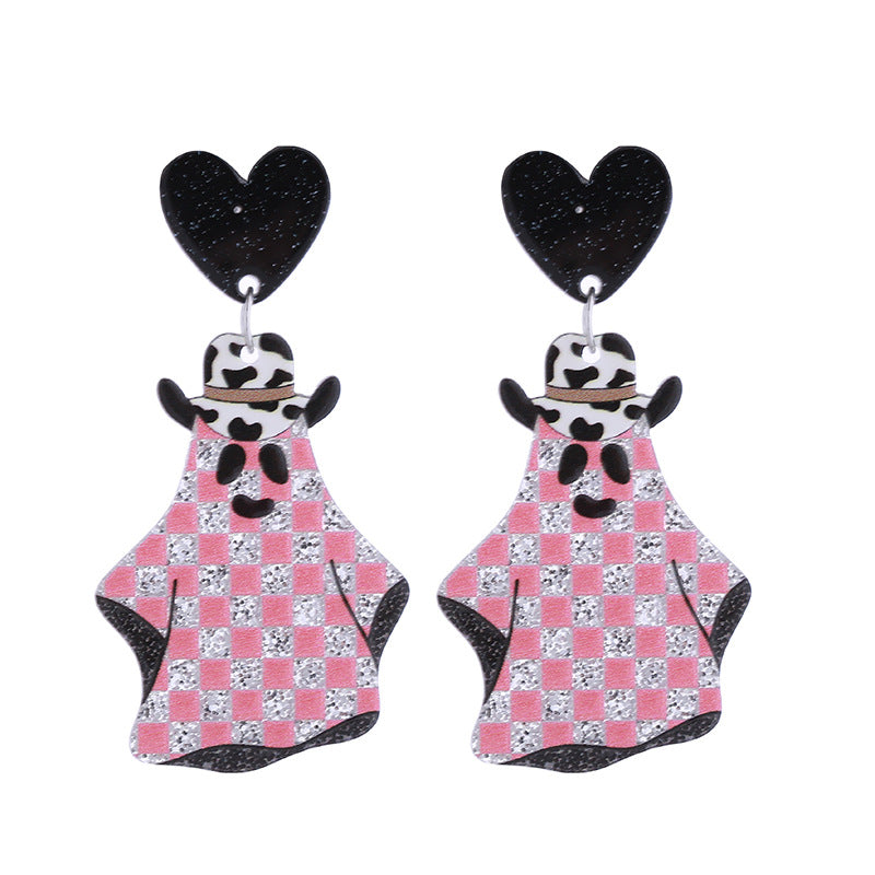 Wholesale Halloween pumpkin cat ghost earrings