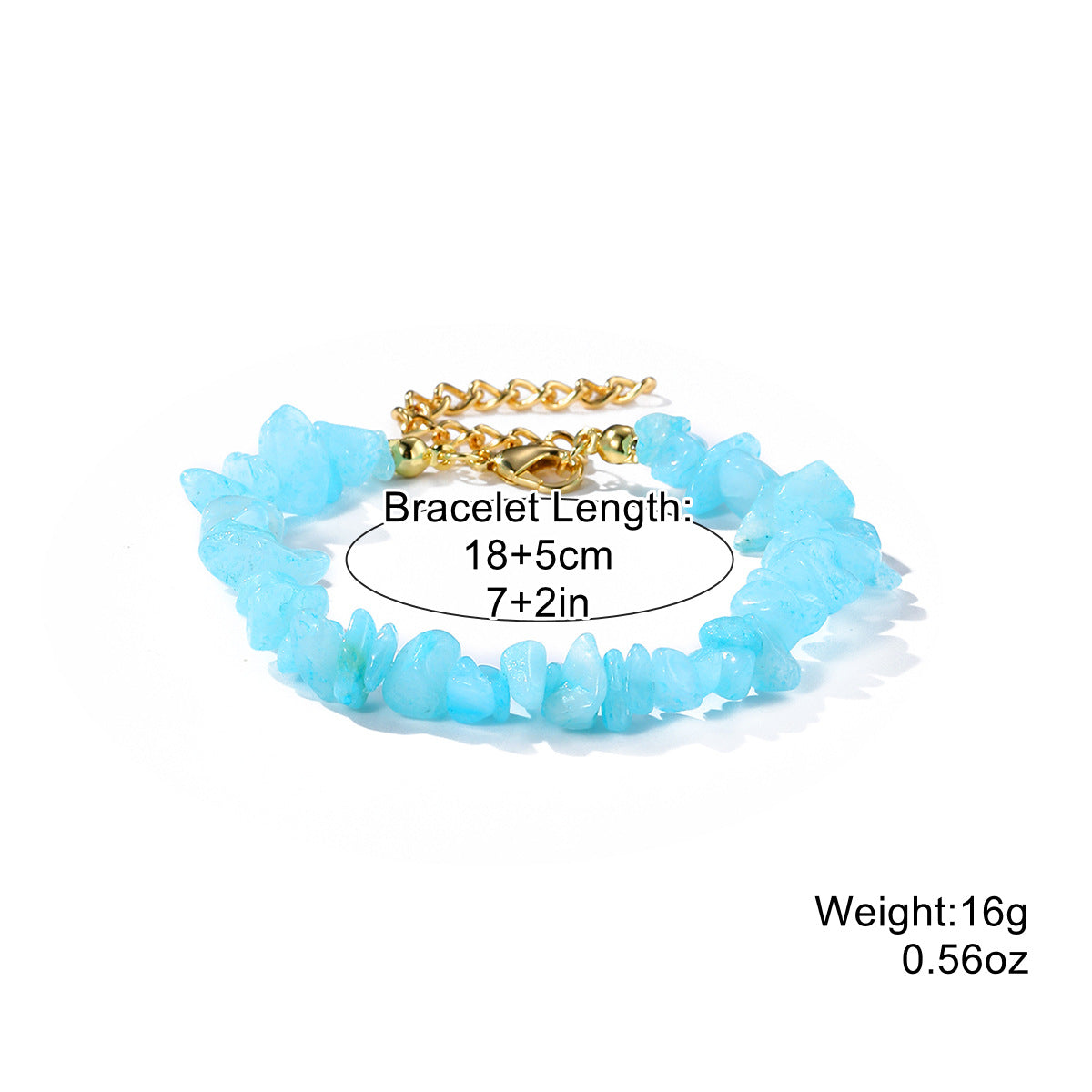Wholesale  Bohemian colored gravel bracelet